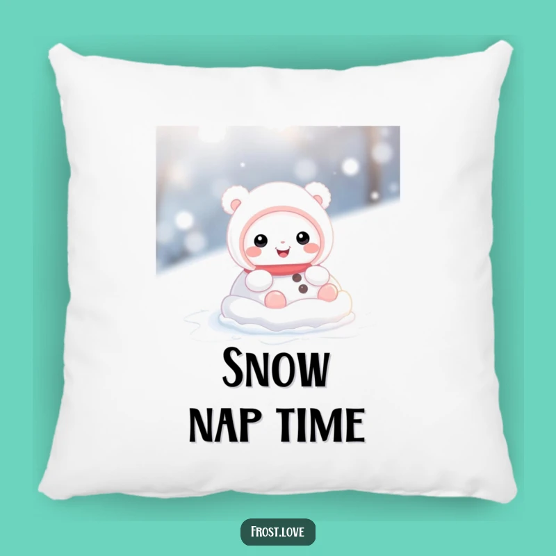 Funny Comfy Snow Creature Rolling Pillow: Cozy Winter Hugs, Perfect Hilarious Gift