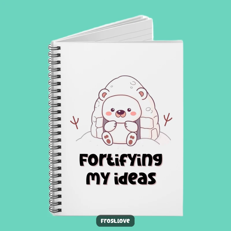Funny Snow Bear Fort Notebook: Cozy Ideas, Perfect Winter Gift